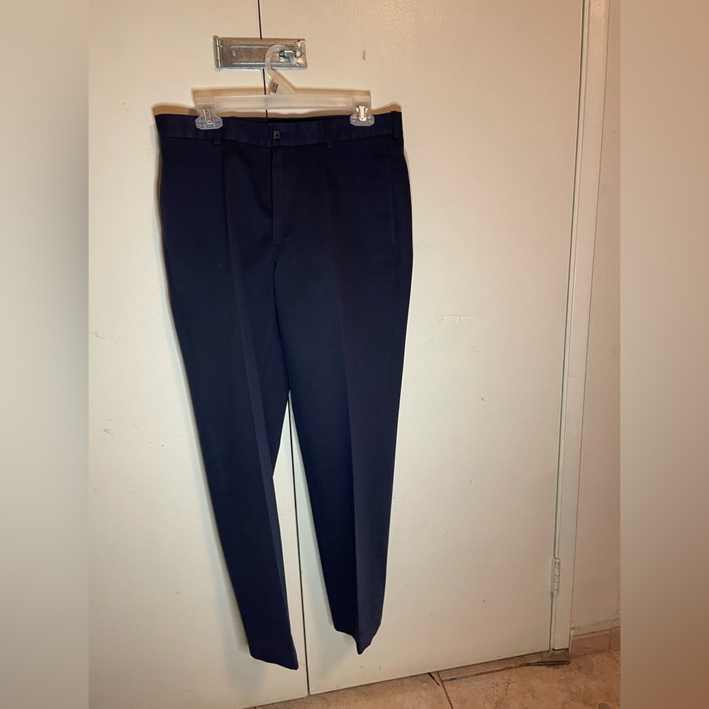 Brooks Brothers Men Corduroy Navy Blue Slim Fit Casual Slack Pants 33x32 NWT